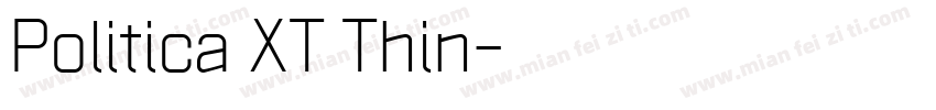 Politica XT Thin字体转换